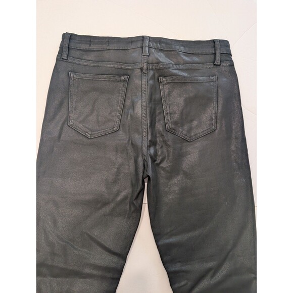 Joe's Jeans Black Sheen Skinny High Waisted 31 Ankle The Charlie - Picture 9 of 13